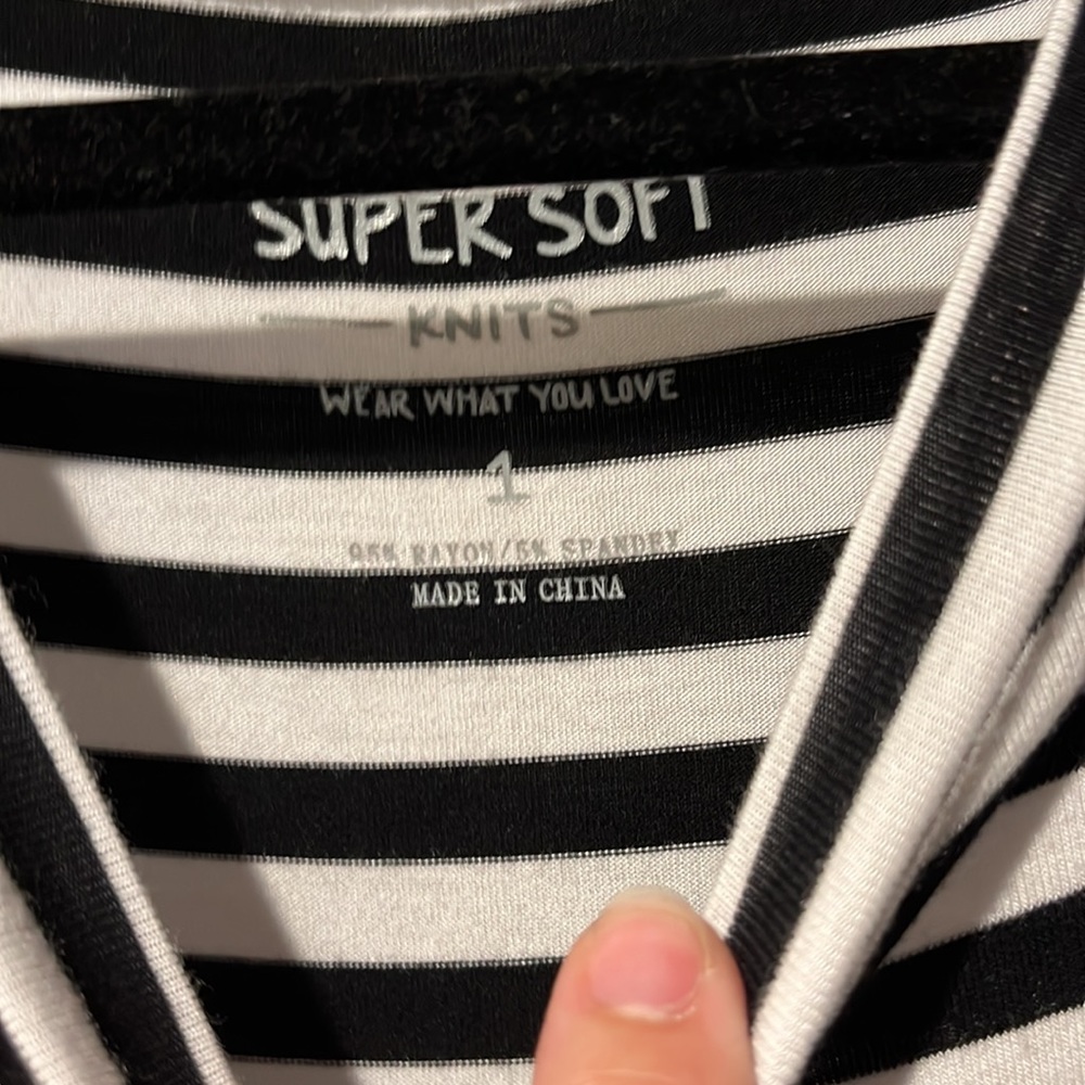 Torrid super soft knit striped dress size 1 (XL) - Picture 2 of 5